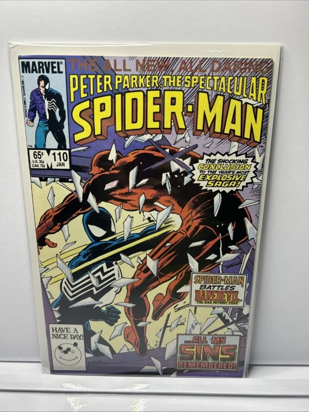 Peter Parker, The Spectacular Spider-Man #110 (Jan 1986) - Hi Grade Comic Book